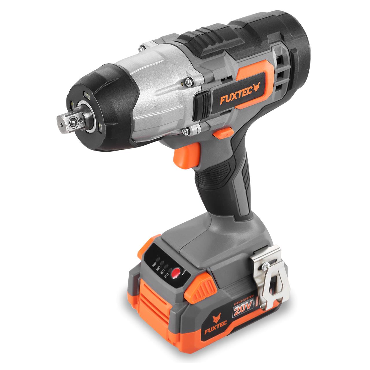 B-WARE FUXTEC 20V Akku Schlagschrauber FX-E1IW20 SET mit 1 x Akku 4Ah, 1 x Ladegerät 1A