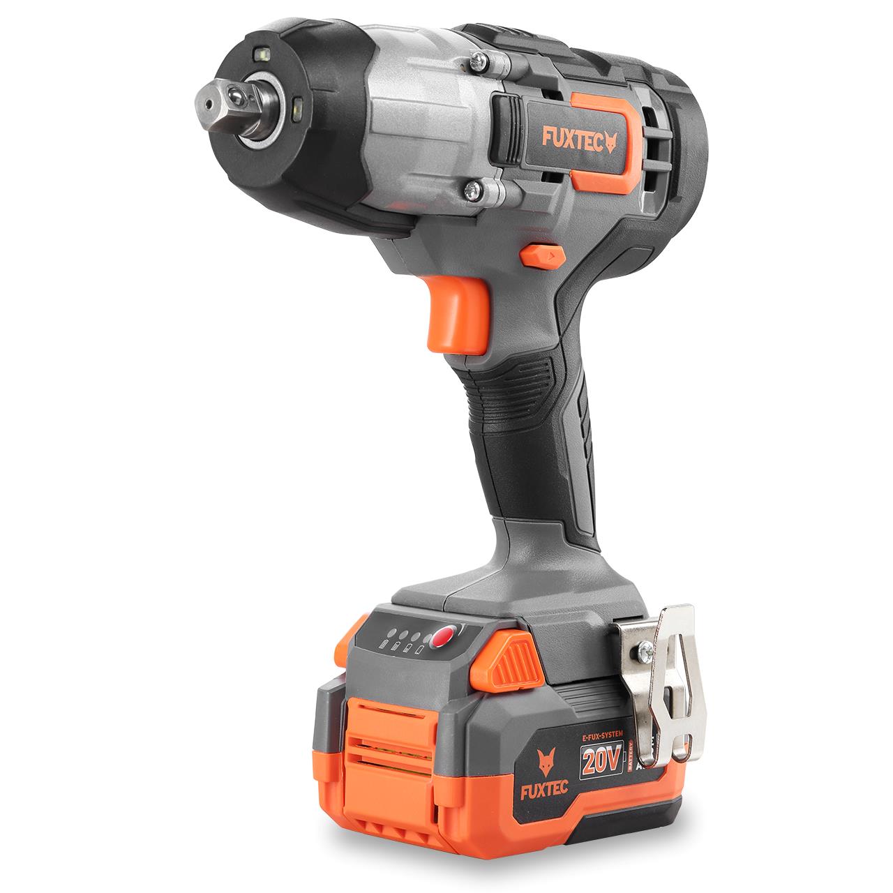 B-WARE FUXTEC 20V Akku Schlagschrauber FX-E1IW20 SET mit 1 x Akku 4Ah, 1 x Ladegerät 1A