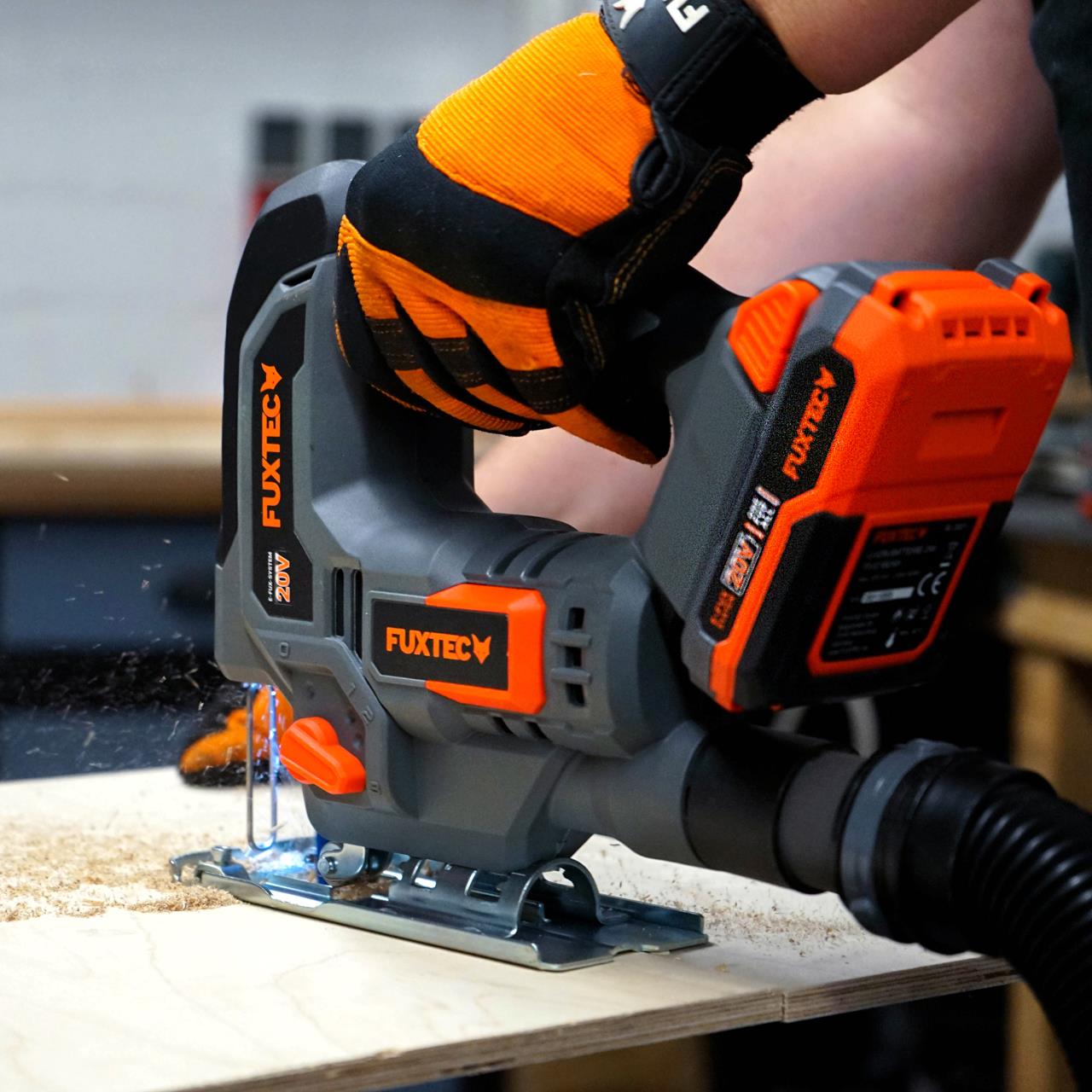 B-WARE FUXTEC 20V Akku Stichsäge FX-E1JS20 ohne Akkupack, ohne Ladegerät