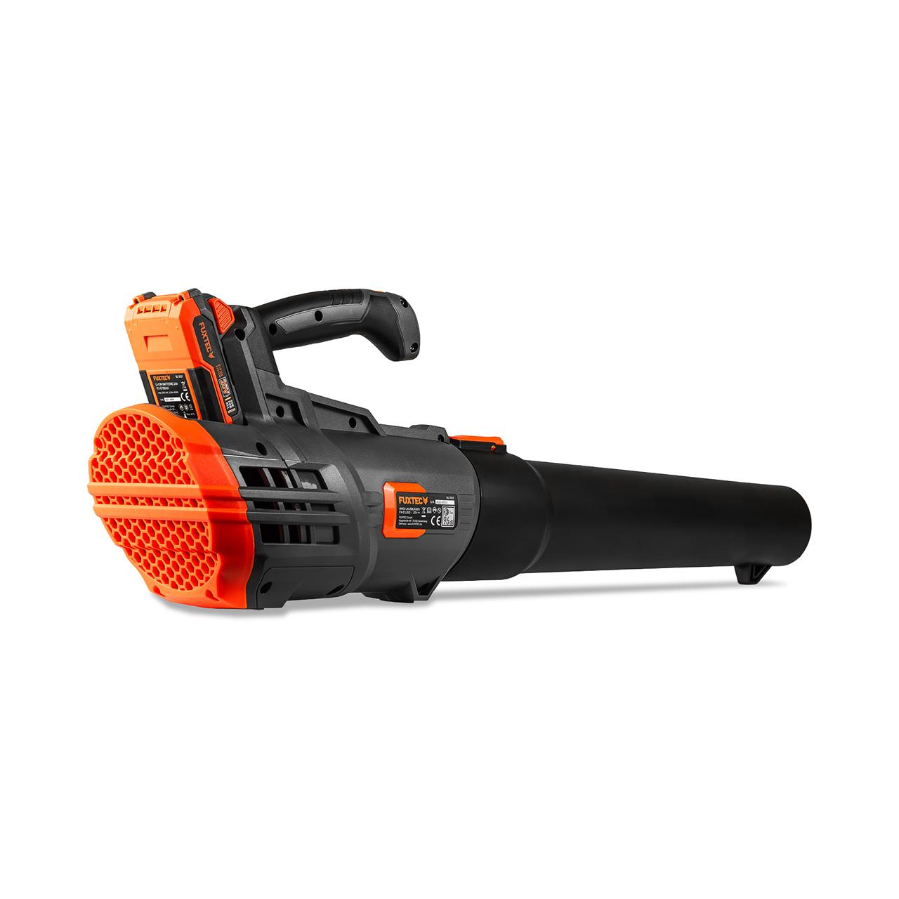 B-WARE FUXTEC 20V Akku Laubbläser FX-E1LB20 SET 3 mit 1 x Akku 4Ah, 1 x Ladegerät 1A