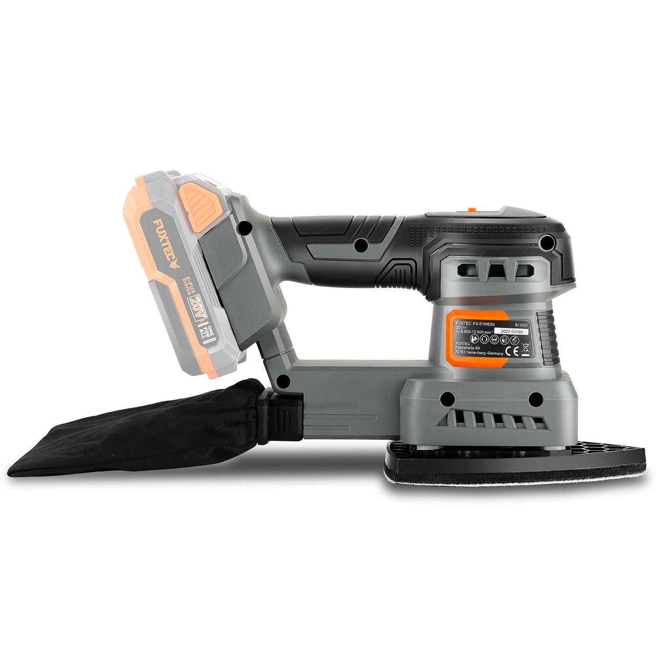 B-WARE FUXTEC 20V Akku Schwingschleifer FX-E1MS20 ohne Akkupack, ohne Ladegerät