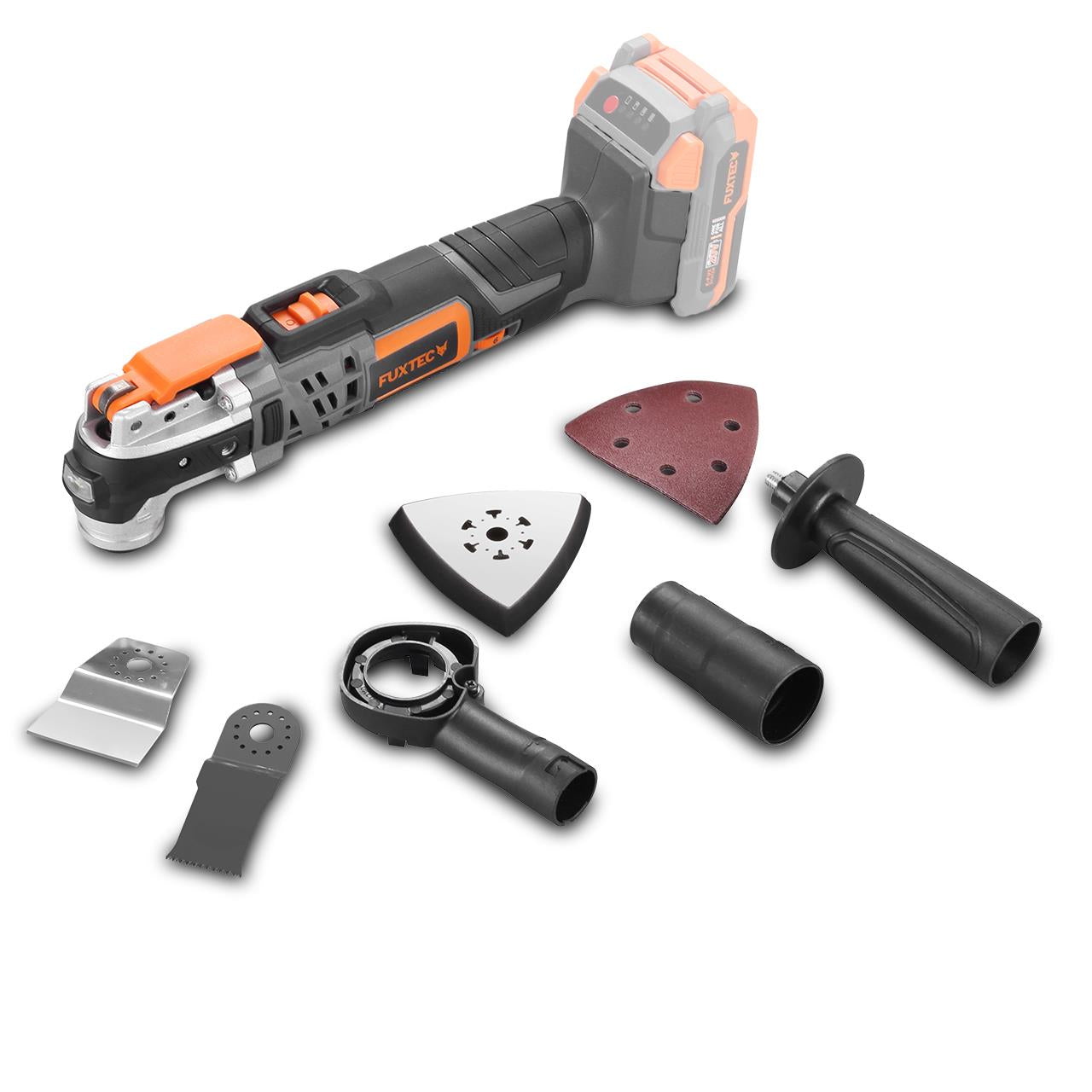 B-WARE FUXTEC 20V Akku Multifunktionstool FX-E1MT20 ohne Akkupack, ohne Ladegerät