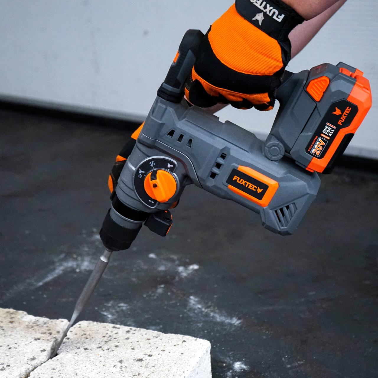 B-WARE FUXTEC 20V Akku Bohrhammer FX-E1RH20 ohne Akkupack, ohne Ladegerät