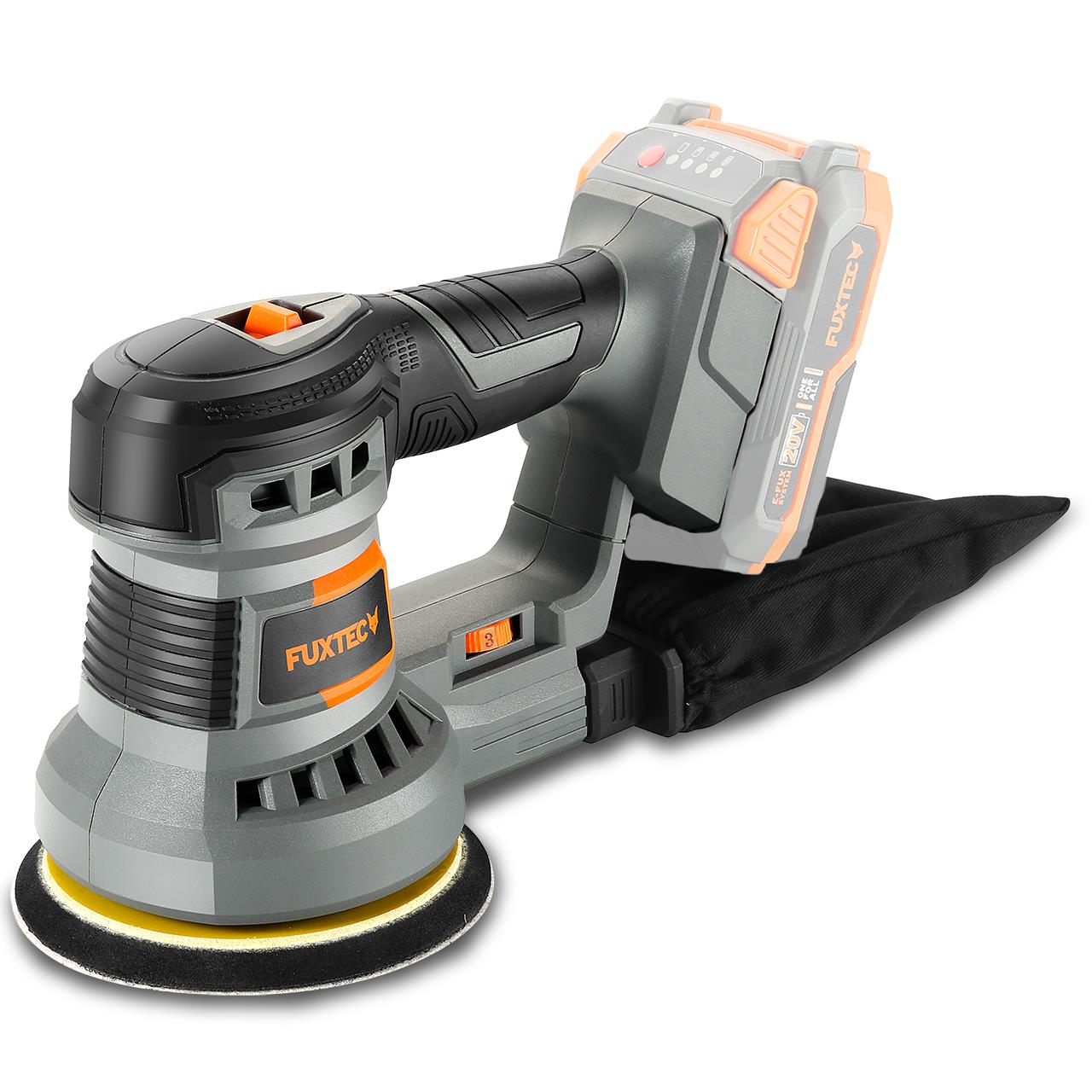 B-WARE FUXTEC 20V Akku Rotationsschleifer FX-E1RS20 ohne Akkupack, ohne Ladegerät