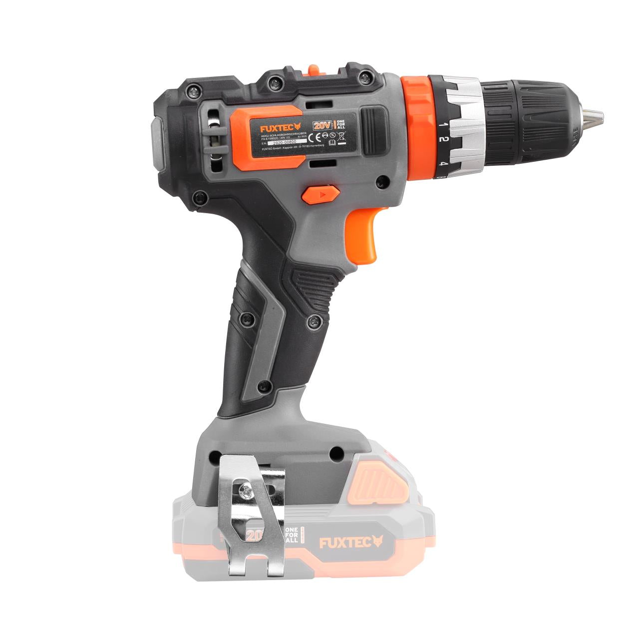 B-WARE FUXTEC 20V Akku Schlagbohrschrauber FX-E1SBS20 SET mit 2 x Akku 2Ah, 1 x Ladegerät 1A