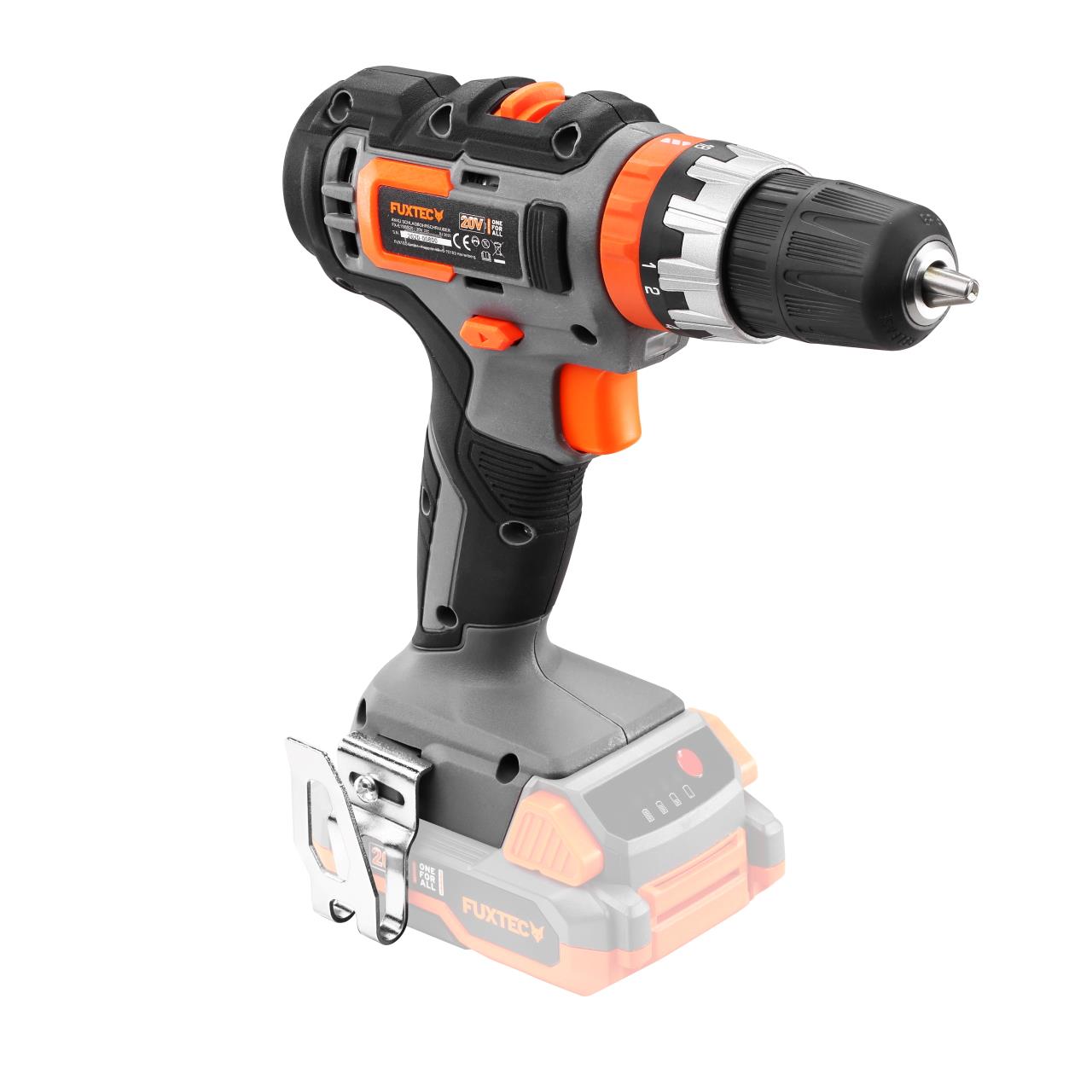 B-WARE FUXTEC 20V Akku Schlagbohrschrauber FX-E1SBS20 SET mit 2 x Akku 2Ah, 1 x Ladegerät 1A