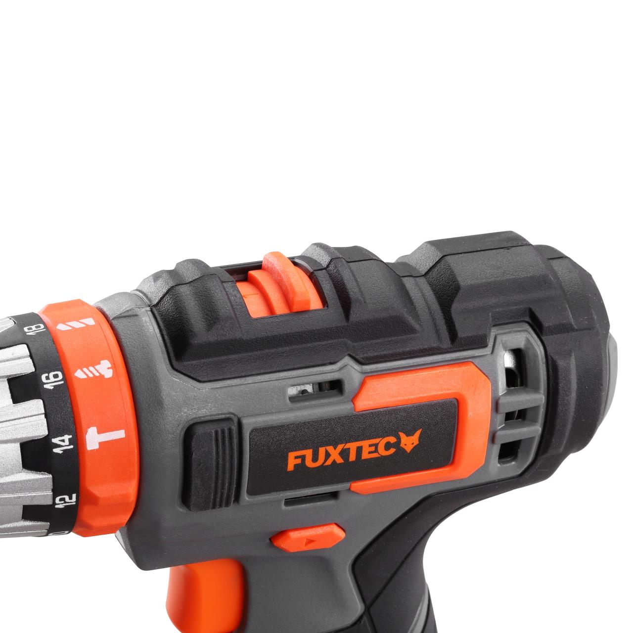 B-WARE FUXTEC 20V Akku Schlagbohrschrauber FX-E1SBS20 SET mit 2 x Akku 2Ah, 1 x Ladegerät 1A