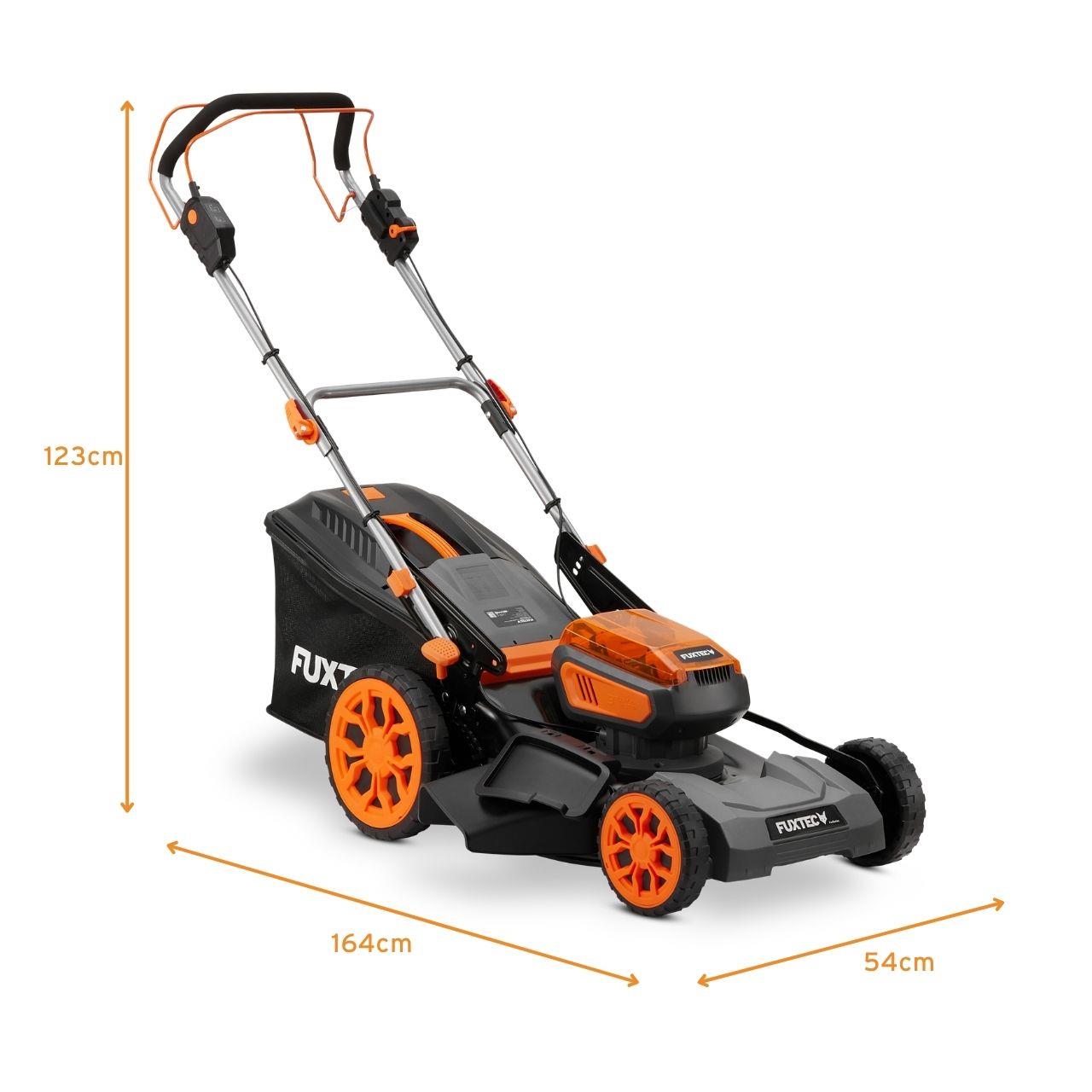 Akku Rasenmäher FX-E2RM46PRO SET mit flexiblem Antrieb