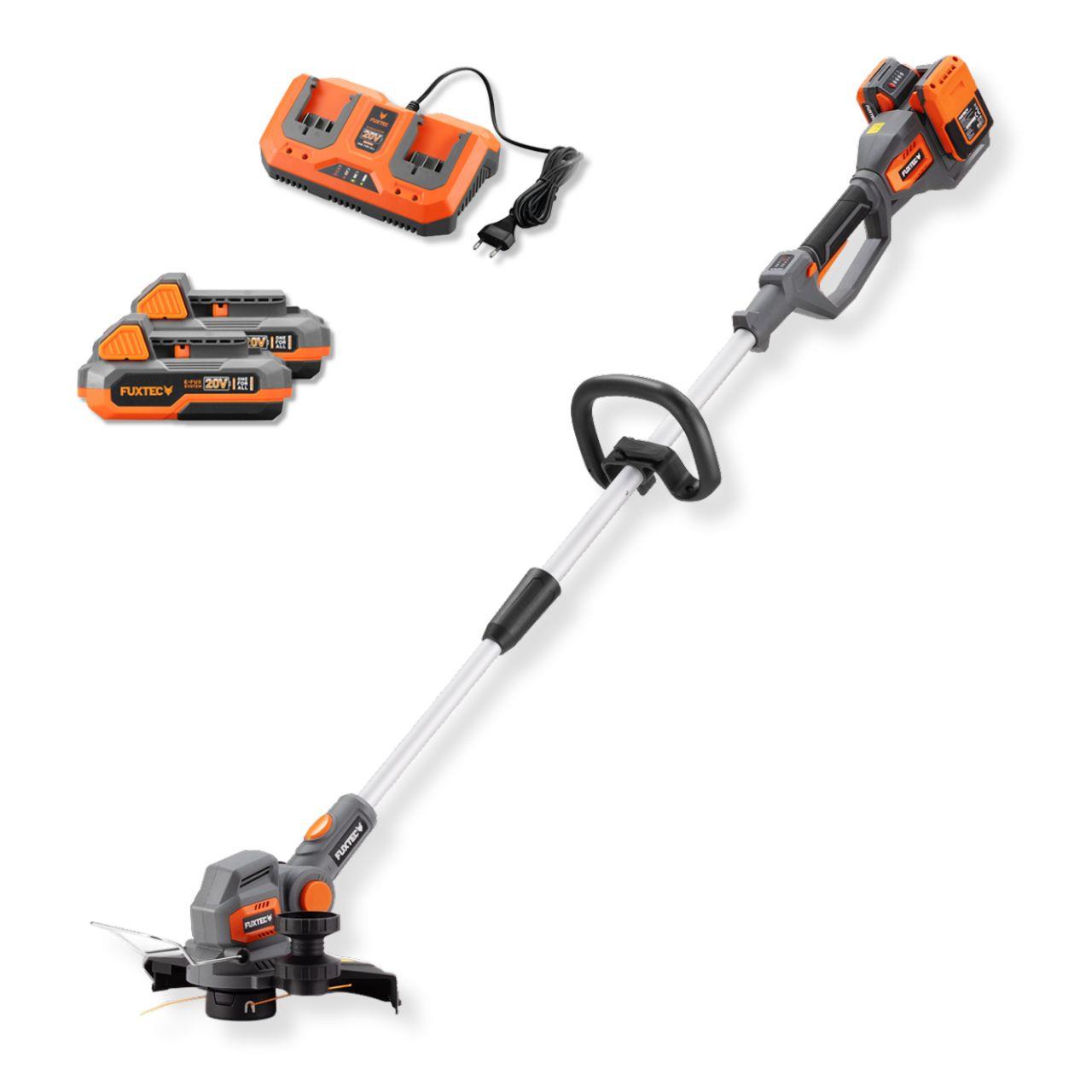 Bild 1 B-WARE Akku Rasentrimmer FX-E2RTSET inkl. 2x 2Ah Akkus und 1x Doppel-Ladegerät 2,4A