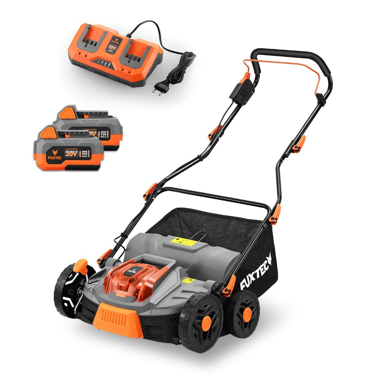 B-WARE FUXTEC 40V Akku-Vertikutierer SET FX-E2VE38SET