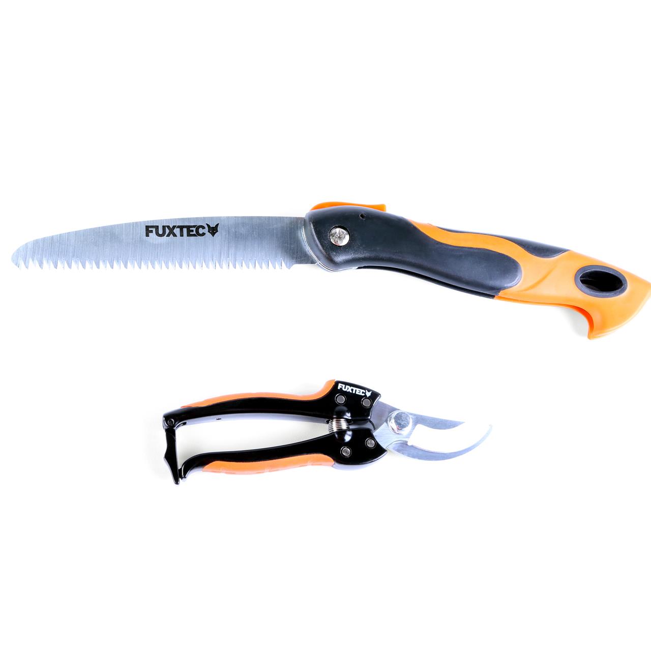 B-WARE FUXTEC Gartenschere 2er Set  - Rebschere & Klappsäge