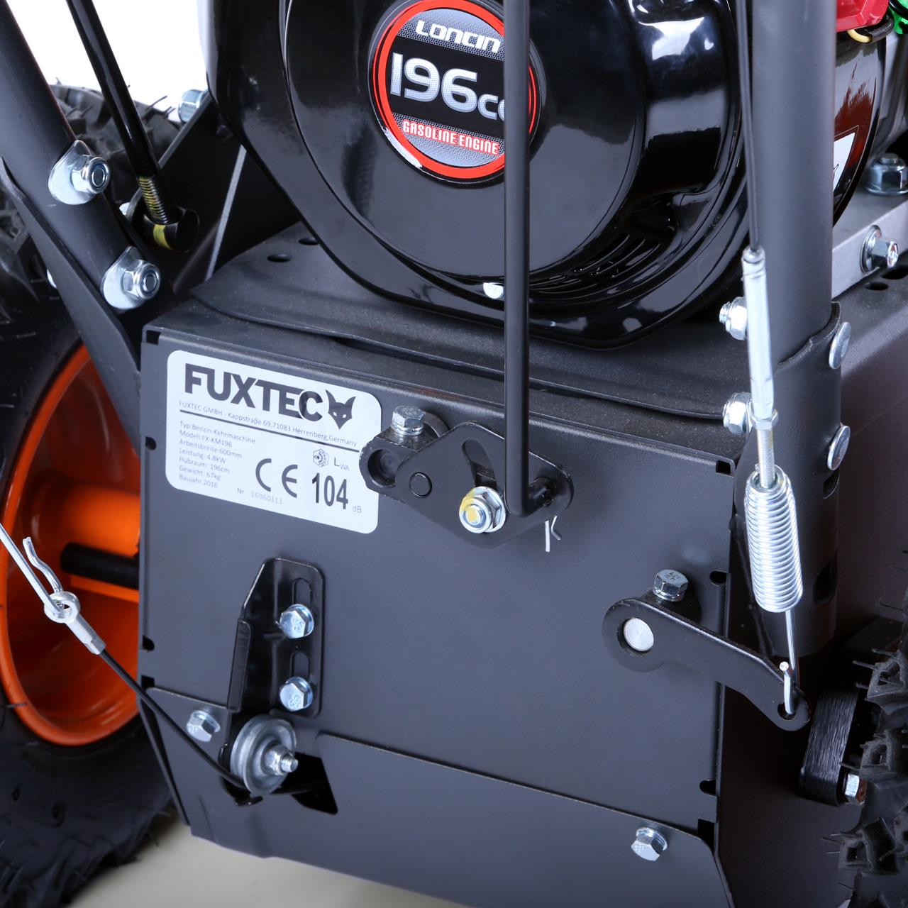 B-WARE FUXTEC Benzin Kehrmaschine FX-KM196