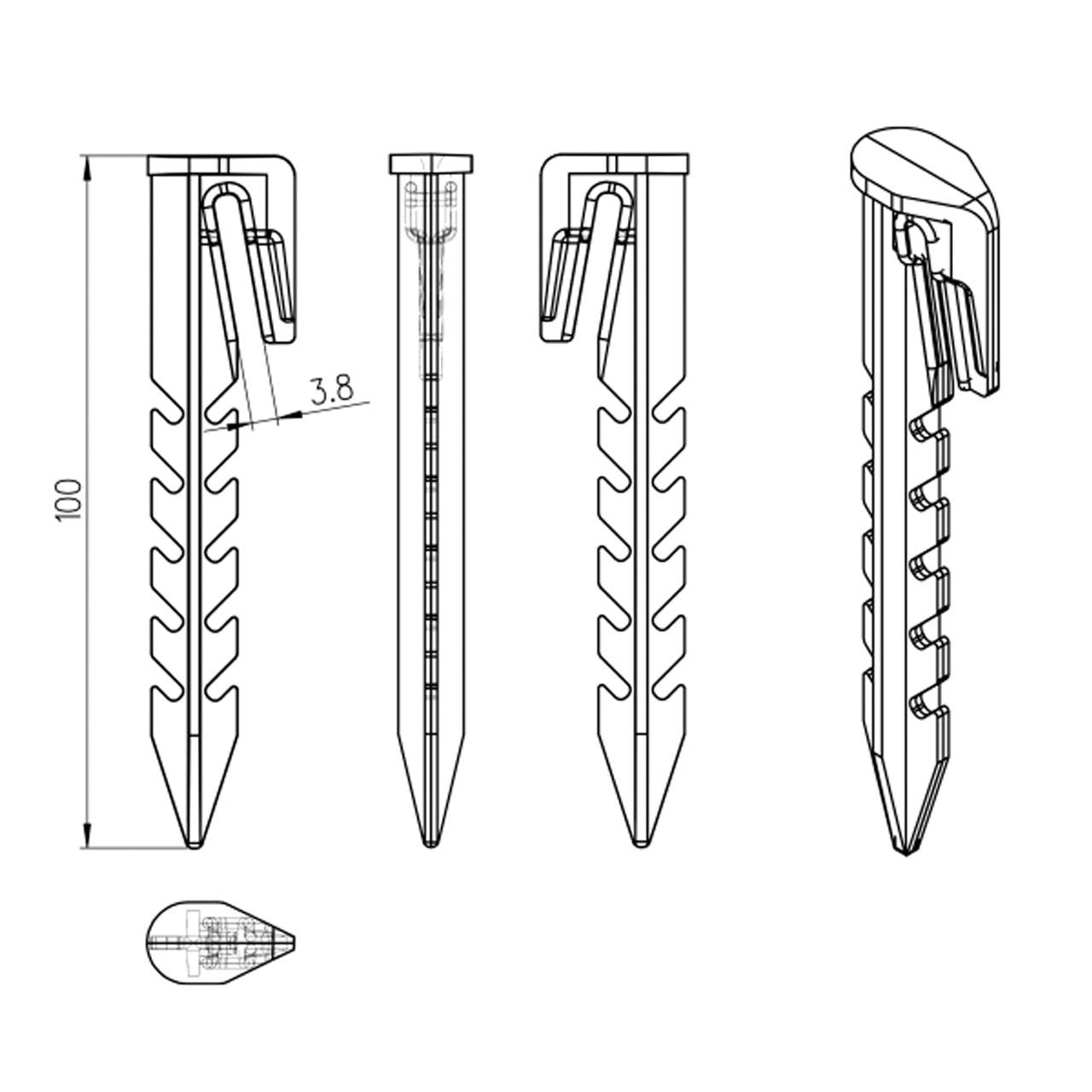 B-WARE Begrenzungskabel 100m + 100 Erdnägel für Mähroboter - Made in Germany