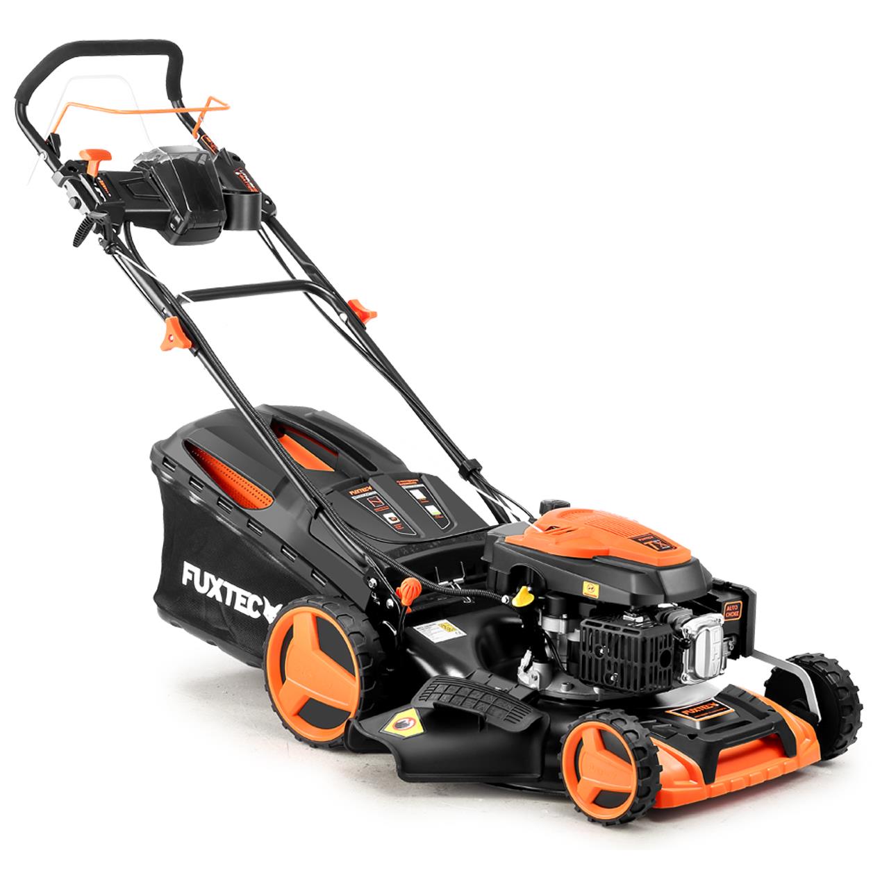 Bild 1 B-WARE Benzin Rasenmäher FX-RM5196eS-PRO mit E-Start und regulierbarem Selbstantrieb