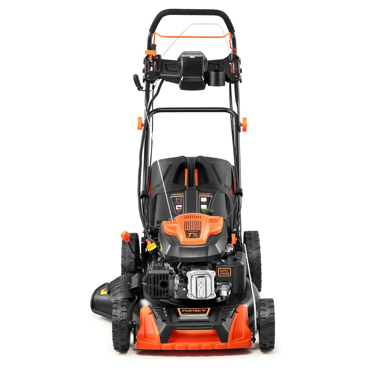 B-WARE Benzin Rasenmäher FX-RM5196eS-PRO mit E-Start und regulierbarem Selbstantrieb