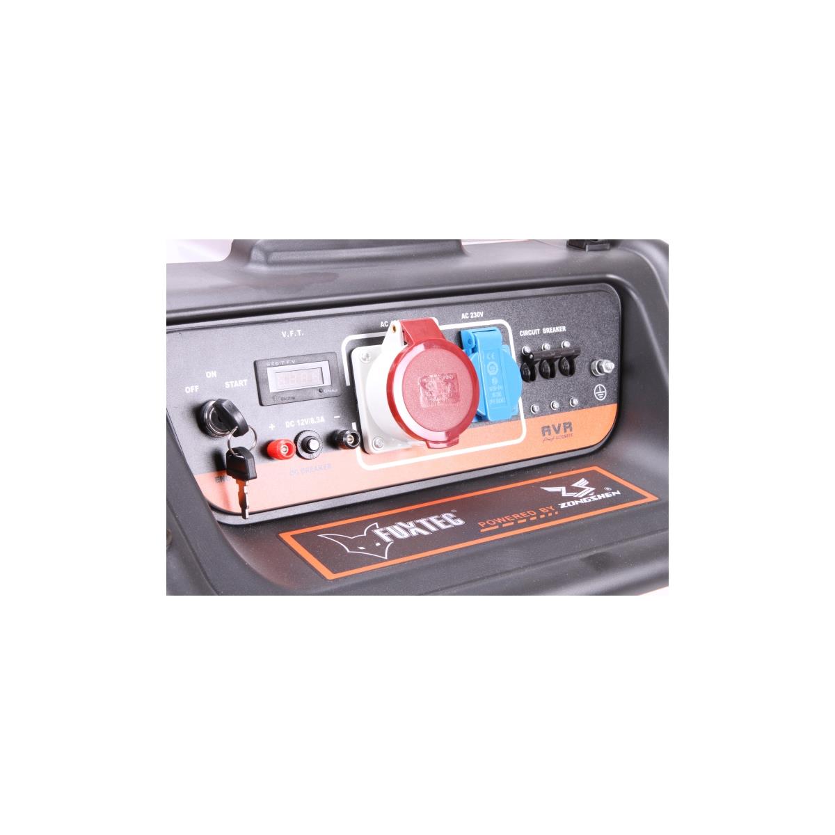 B-WARE FUXTEC Stromerzeuger FX-SG7500A mit 380V Anschluss