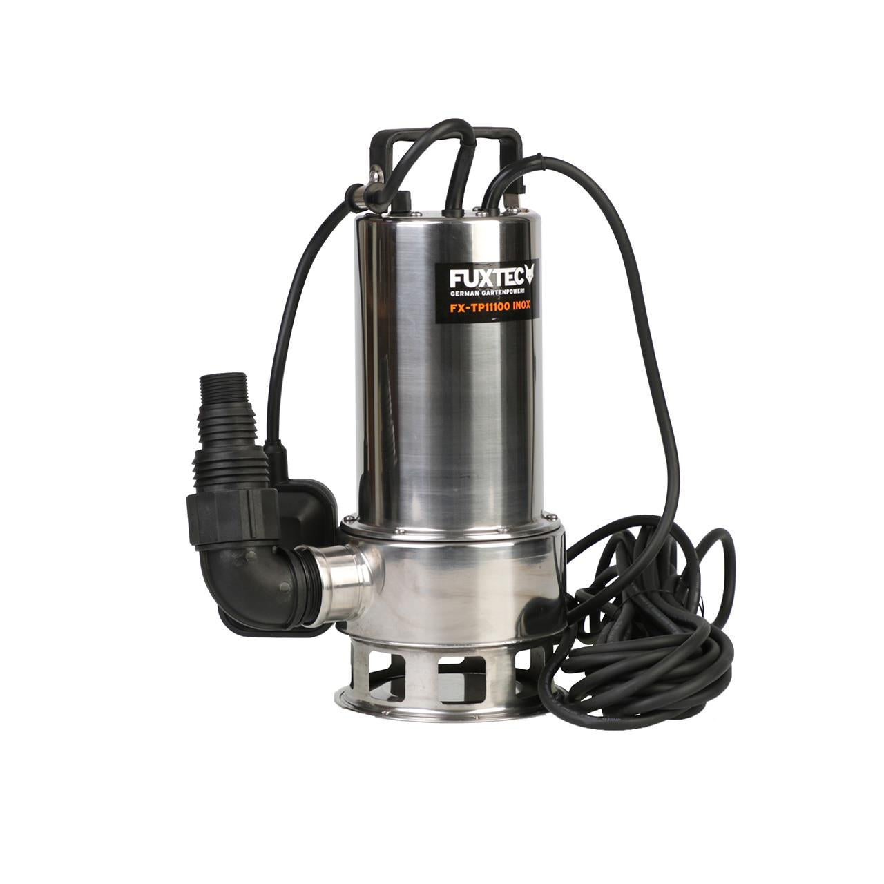 FUXTEC Tauchpumpe - Schmutzwasserpumpe FX-TP11000 INOX (Edelstahl) - 1100 Watt