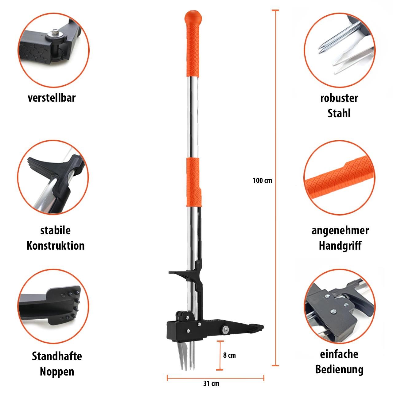 B-Ware FUXTEC Unkrautstecher FX-UKST - Unkrautjäter / Unkrautvernichter