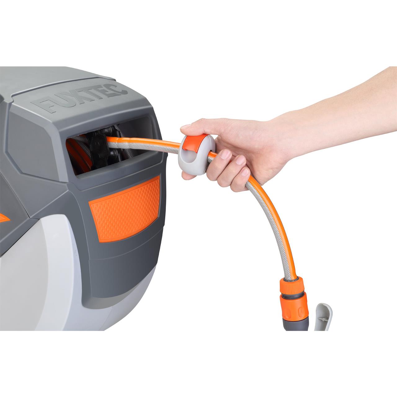 B-WARE FUXTEC Wasserschlauchaufroller 20m rund FX-WSA20