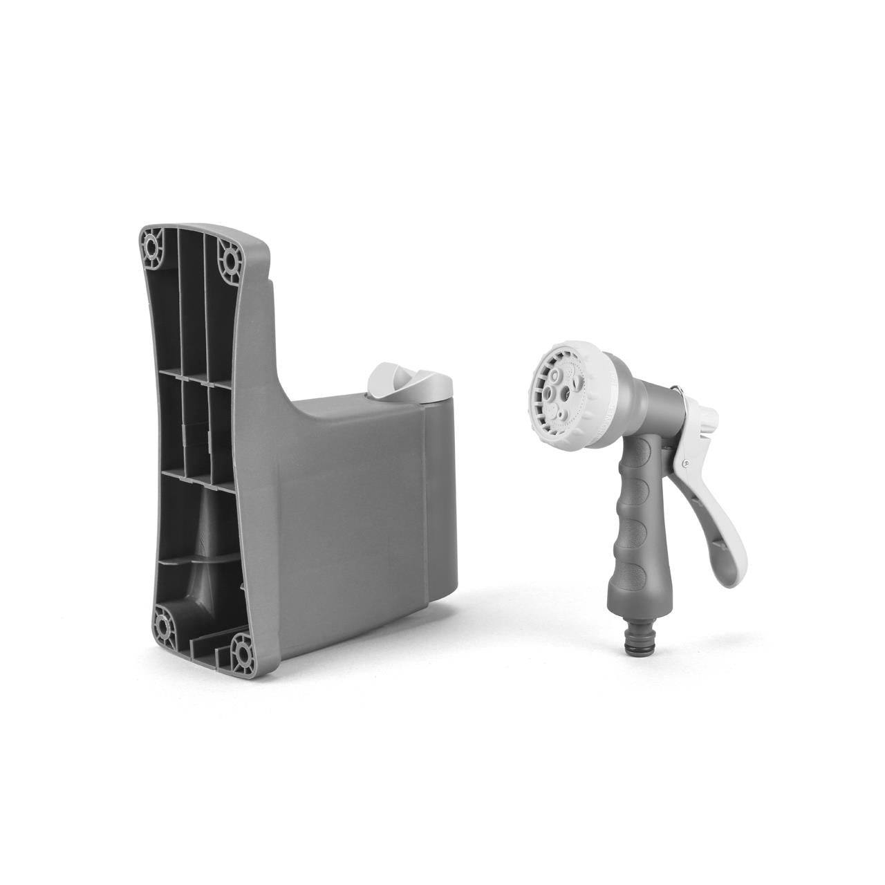 B-WARE FUXTEC Wasserschlauchaufroller 30m rund FX-WSA30G Grau