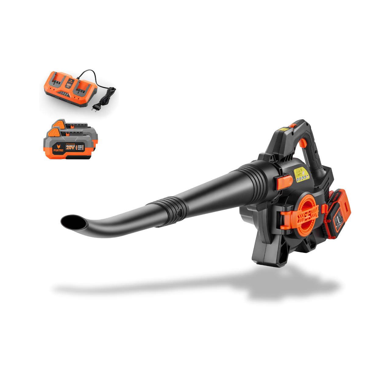 B-WARE FUXTEC 40 Volt 2in1 Akku-Laubbläser/-sauger Set  FX-E2LBS-SET